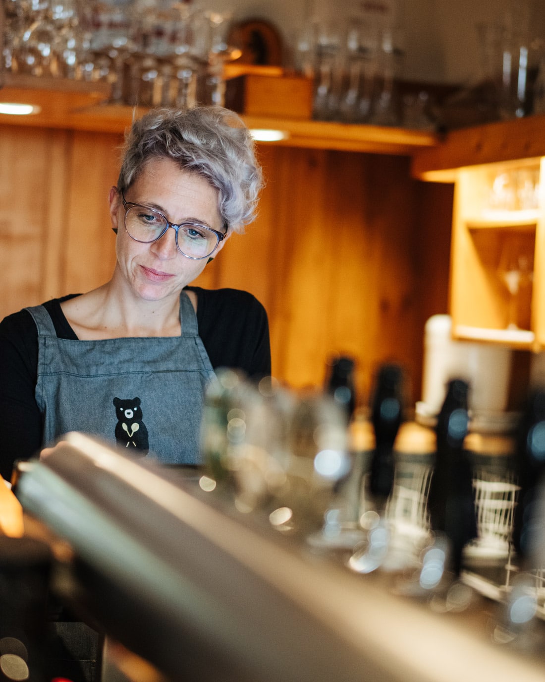 Service an der Theke
