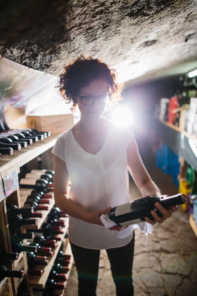 claudia mit wein